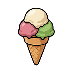 Gelato sticker