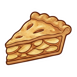Apple pie sticker
